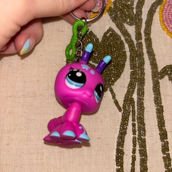 Littlest Pet Shop Pink Keychain - Picture 1 of 5